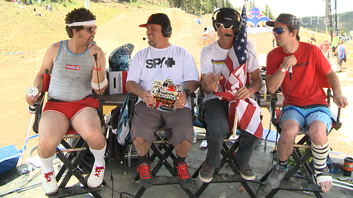 Captain Awesome makes an appearance on the Colorado Freeride Festival live webcast