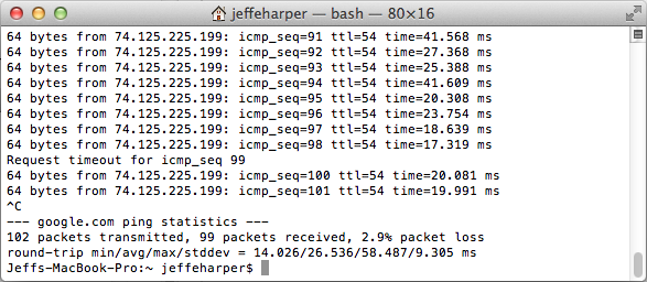 Determining Packet Loss